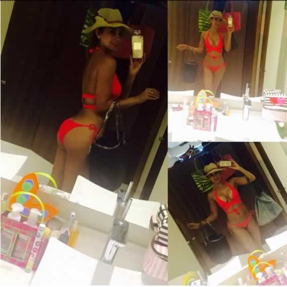 Aracely Arámbula presume cuerpazo eny mini bikini 