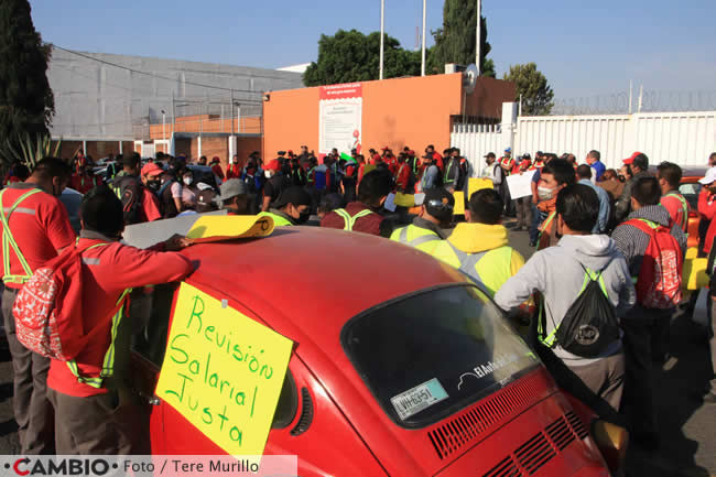 obreros coca cola puebla paro laboral aumento salarial