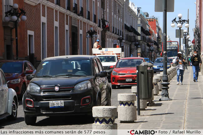 parquimetros puebla negociazo cajones infracciones