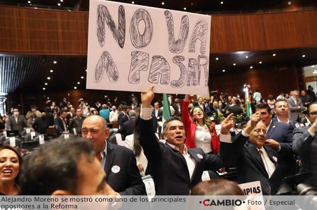 discusion reforma electrica no aprobada alito moreno