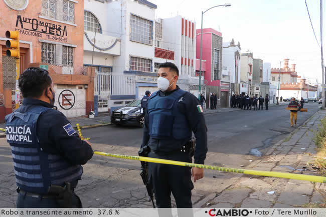 incidencia delictiva puebla robo transeunte