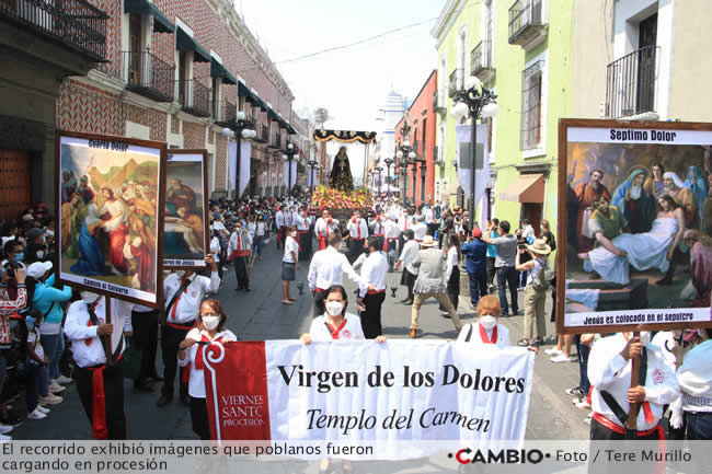 procesion viernes santo recorrido poblanos