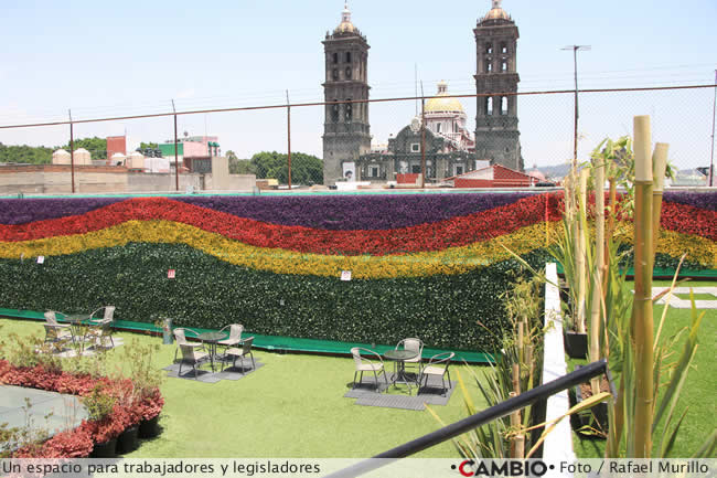 roof garden lx legislatura puebla espacio