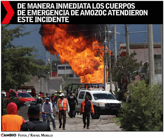explosion ducto amozoc huachigaseros