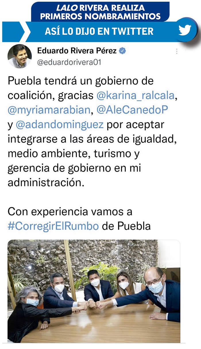 tweet nombramientos lalo rivera