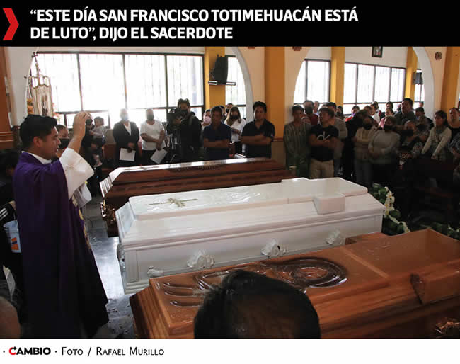 despedida asesinados san francisco totimehuacan luto sacerdote