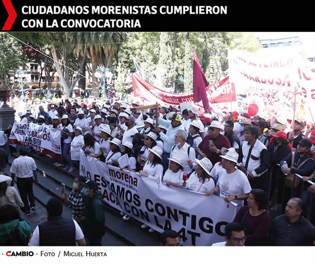 marcha morenista apoyo amlo miguel barbosa ciudadanos