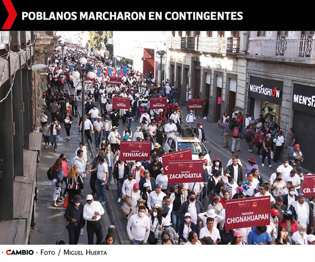 marcha morenista apoyo amlo miguel barbosa poblanos contingentes