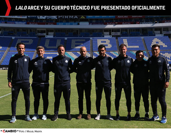 club puebla presentacion eduardo arce cuerpo tecnico