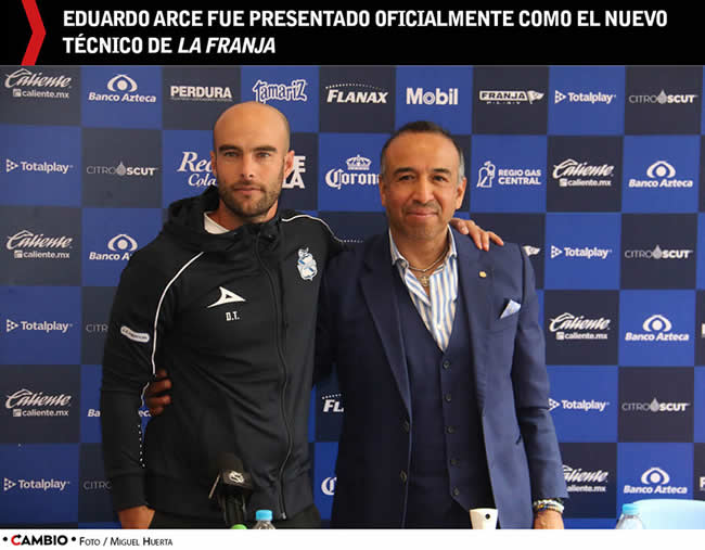 club puebla presentacion eduardo arce