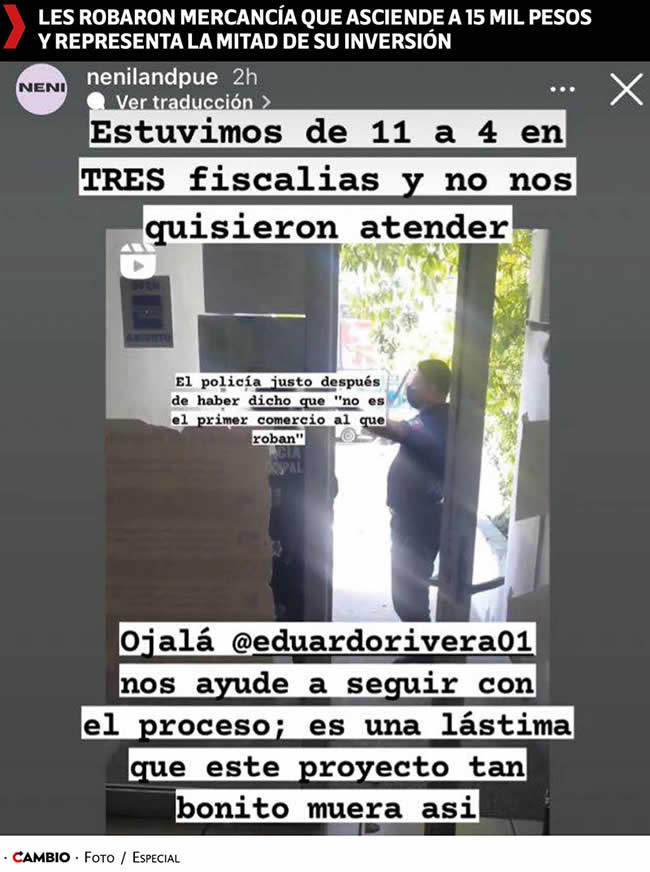 asalto neniland negocio nenis ayuntamiento robo mercancia