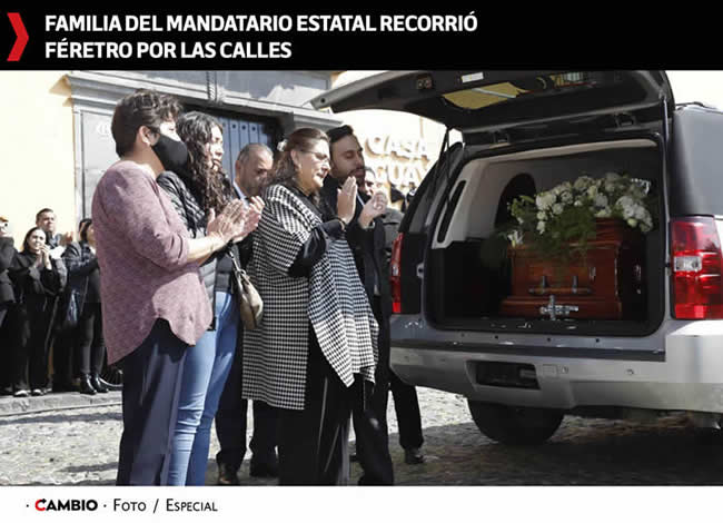feretro miguel barbosa huerta familia mandatario