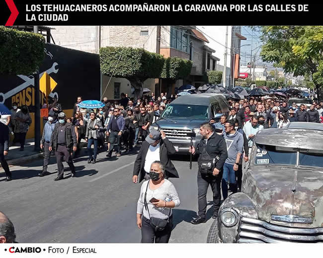 despedida entierro miguel barbosa tehuacan caravana