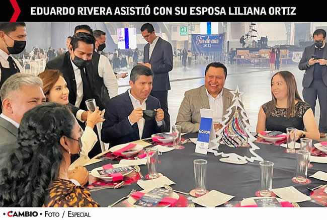 fiesta fin anio ayuntamiento puebla lalo rivera liliana ortiz