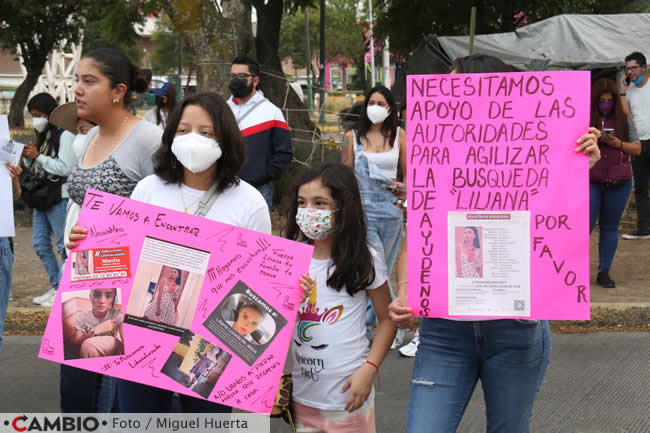 marcha desaparicion liliana lozada pancartas