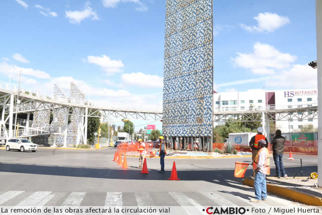 desmantelamiento obelisco ciclovia hermanos serdan circulacion