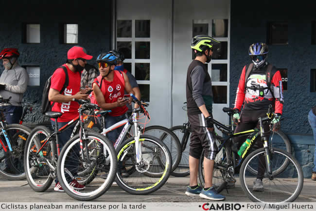 ciclistas cancelan manifestacion ciclopista megalluvia