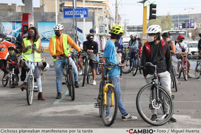 ciclistas cancelan manifestacion ciclopista