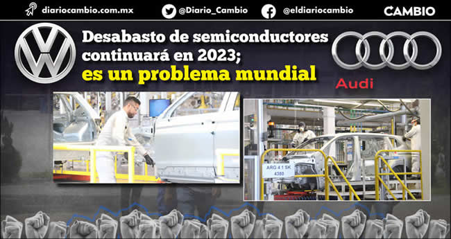 rebelion obreros audi vw puebla 2022 desabasto semiconductores