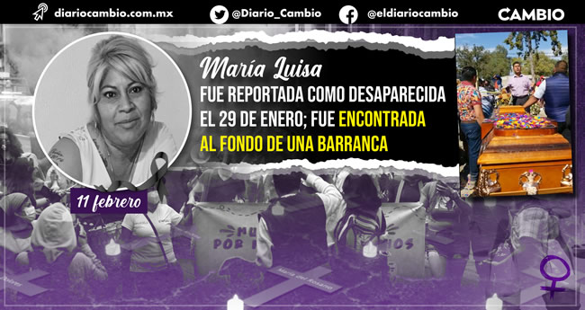 recuento feminicidios en puebla 2022 maria luisa