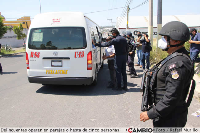 asalto transporte publico puebla participantes