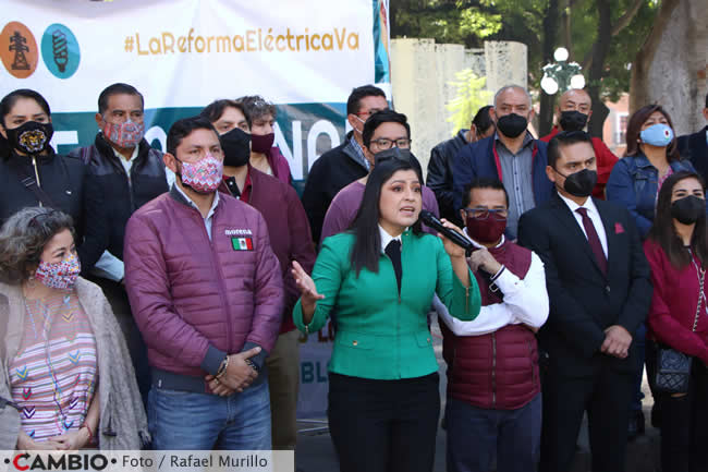 claudia rivera frente nacional defensa reforma electrica puebla