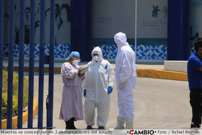 muertes covid puebla demarcaciones
