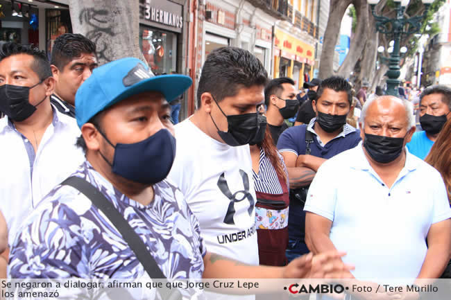 regreso ambulantes centro historico puebla amenazas