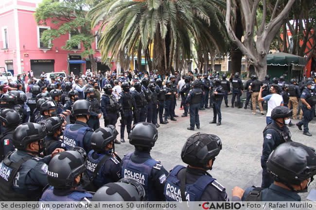 enfrentamiento policia estatal municipal ambulantes ch operativo