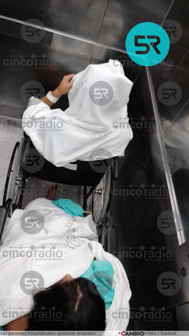 pacientes hospitalizados atrapados elevador imss la margarita