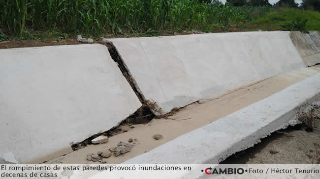 rompimiento ajal huejotzingo inundaciones