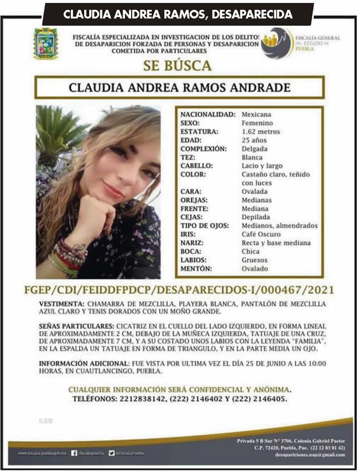 claudia andrea ramos desaparecida