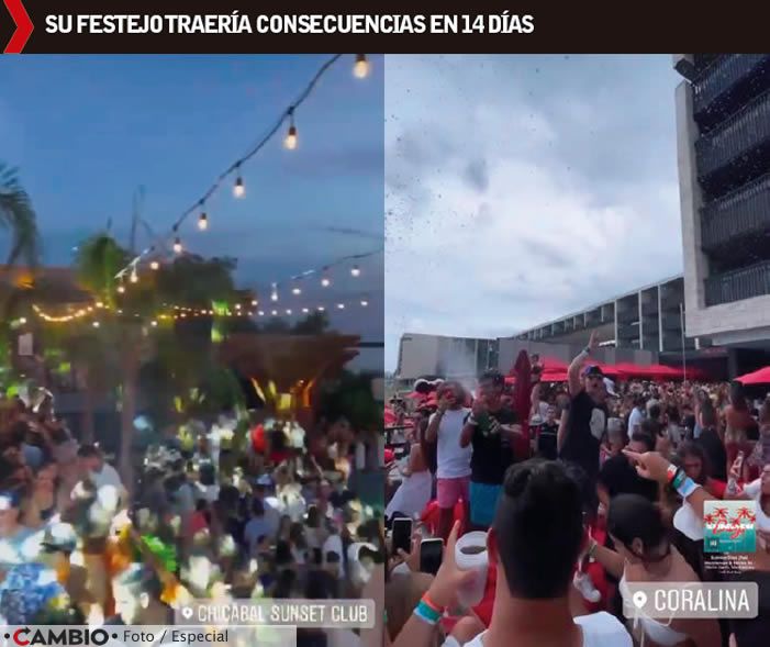 festejo covidiotas