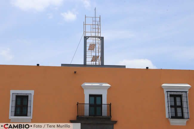 instalan estructura campana grito