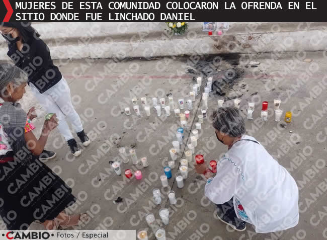 linchamiento daniel huauchinango ofrenda
