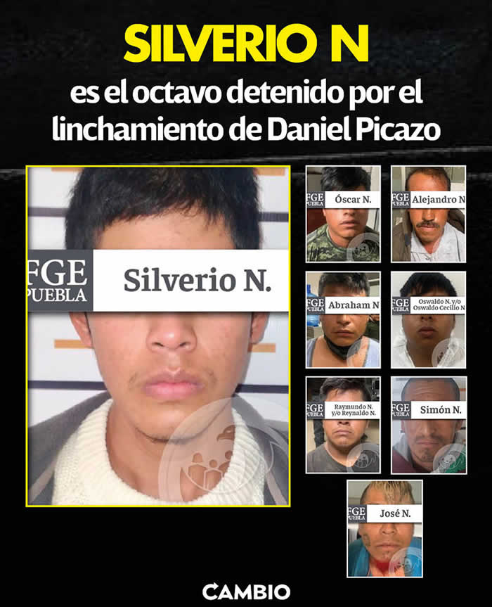 detenidos linchamiento daniel picazo huauchinango