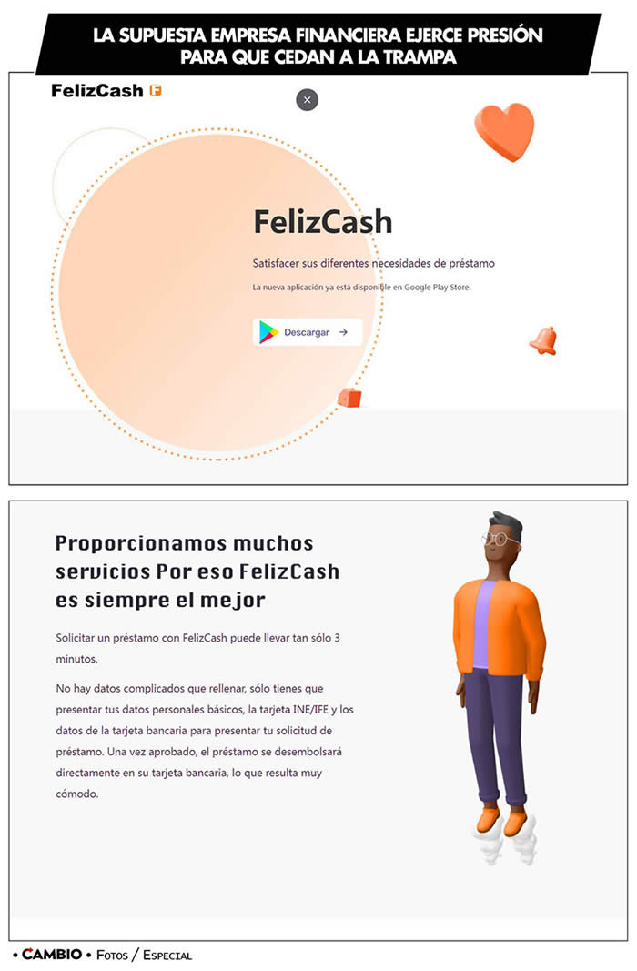 funcionamiento felizz cash fraude poblanos