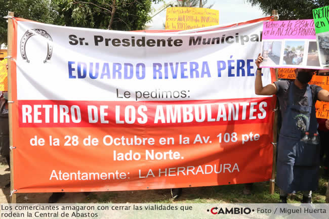 eduardo rivera inaugura parque central abastos protestas