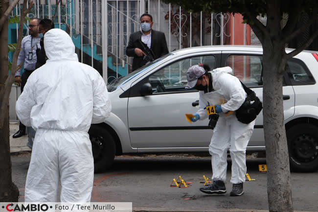 balacera sicarios vacunacion puebla indicios balisticos
