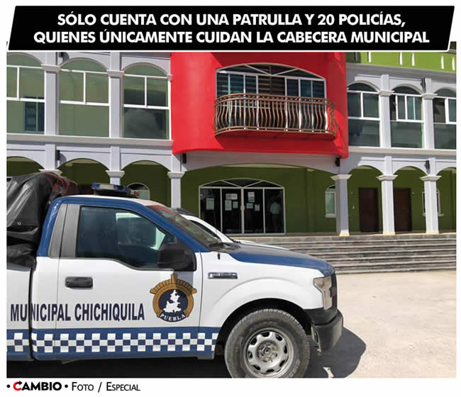 seguridad insuficiente chichiquila puebla patrulla