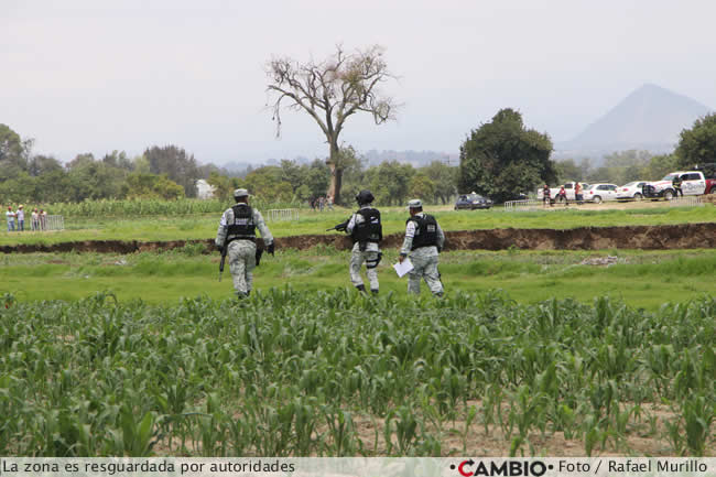 socavon zona resguardada autoridades