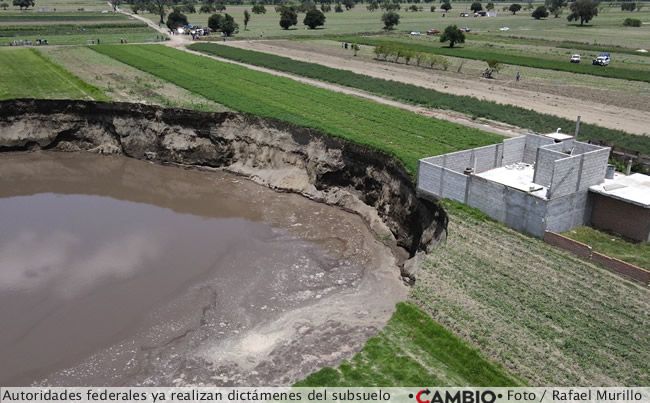 autoridades federales realizan dictamen subsuelo