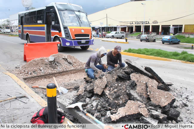 boulevard xonaca ciclopista no funcional