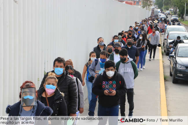 vacunacion largas filas
