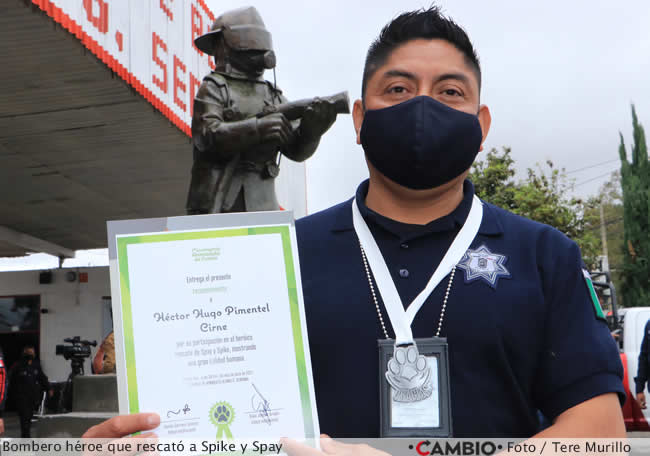 reconocimiento bomberos hector hugo pimentel