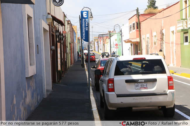 sanciones parquimetros multa registro