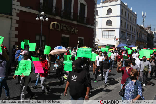 manifestacion ambulantes ayuntamiento puebla termino