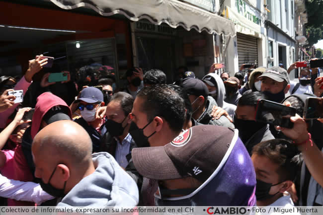 manifestacion ambulantes ayuntamiento puebla