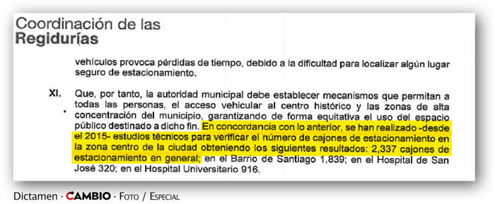 palabras mayores dictamen parquiemtros puebla