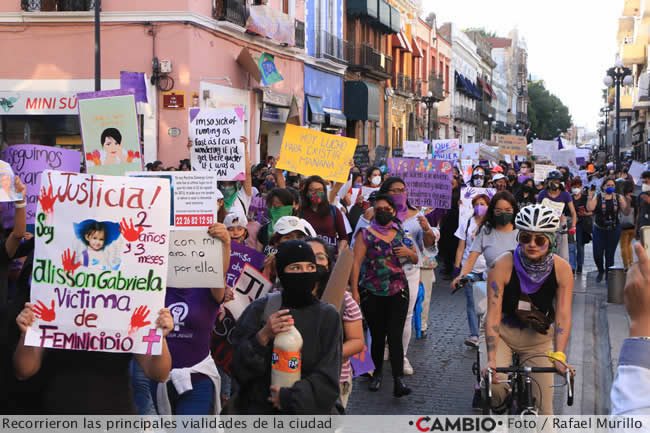 marcha 8m dia mujer puebla recorrido